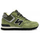 New Balance 574 Mid Green Black с мехом