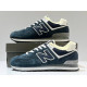 New Balance 574 Blue Navy Grey с мехом