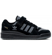 Кроссовки Adidas Forum Low Winter Suede Black Grey