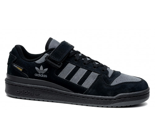 Кроссовки Adidas Forum Low Winter Suede Black Grey
