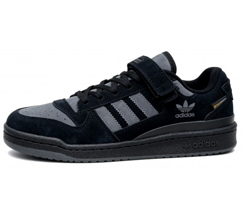 Кроссовки Adidas Forum Low Winter Suede Black Grey