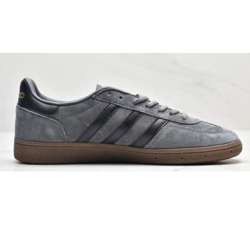 Кроссовки Adidas Handball Spezial J темно-серые с черным