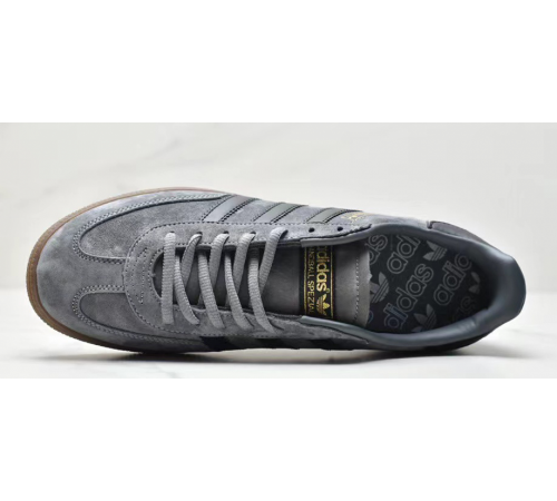 Кроссовки Adidas Handball Spezial J темно-серые с черным
