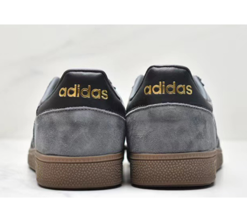Кроссовки Adidas Handball Spezial J темно-серые с черным