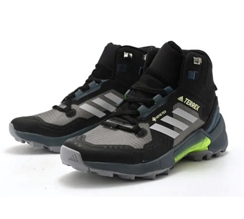 Adidas Terrex Swift R3 Mid Gore-Tex Winter Termo Neon черные с серым