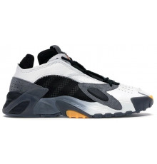 Кроссовки Adidas Streetball Black White Grey Yellow утепленные
