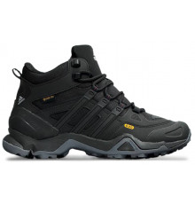 Кроссовки Adidas Terrex Winter Mid Gore-Tex Black Grey утепленные