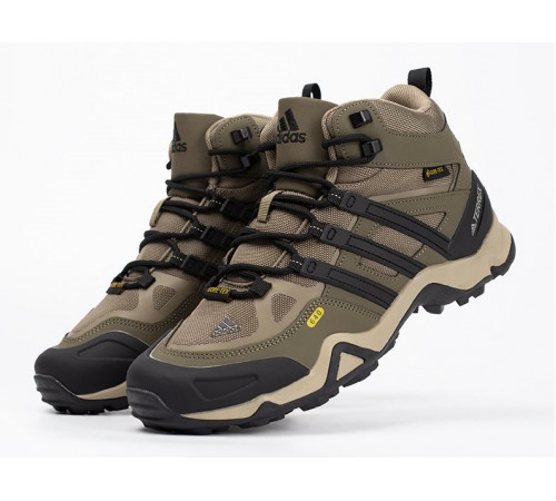Кроссовки Adidas Terrex Winter Mid Gore-Tex Beige Black утепленные