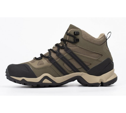 Кроссовки Adidas Terrex Winter Mid Gore-Tex Beige Black утепленные