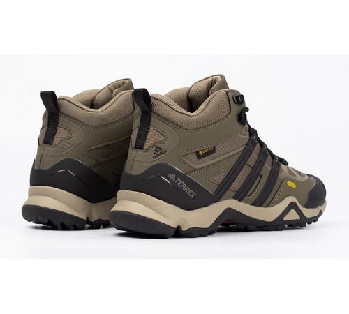 Кроссовки Adidas Terrex Winter Mid Gore-Tex Beige Black утепленные