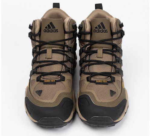 Кроссовки Adidas Terrex Winter Mid Gore-Tex Beige Black утепленные