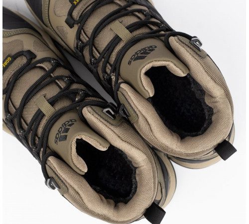 Кроссовки Adidas Terrex Winter Mid Gore-Tex Beige Black утепленные