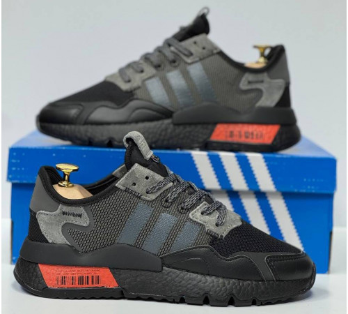 Кроссовки Adidas Nite Jogger Black Grey Orange