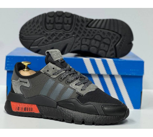 Кроссовки Adidas Nite Jogger Black Grey Orange