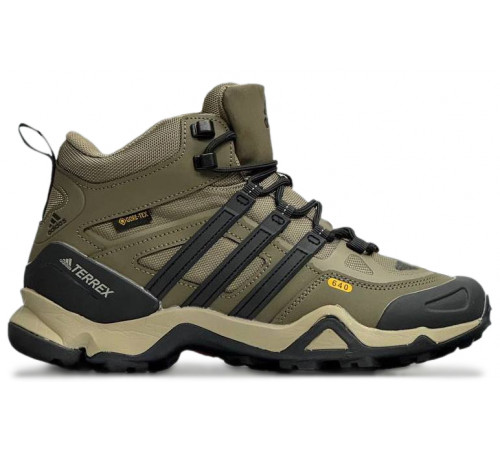 Кроссовки Adidas Terrex Winter Mid Gore-Tex Beige Black утепленные