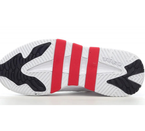 Кроссовки Adidas Niteball White Red белые