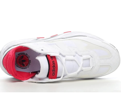 Кроссовки Adidas Niteball White Red белые
