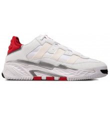 Кроссовки Adidas Niteball White Red белые