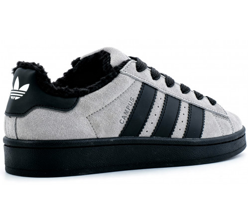 Кроссовки Adidas Campus 00s Light Grey Black With Fur