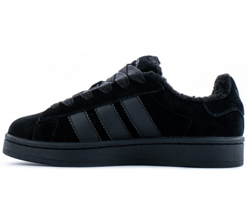 Кроссовки Adidas Campus 00s Total Black With Fur