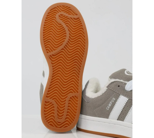 Кроссовки Adidas Campus 00s Grey White Gum With Fur