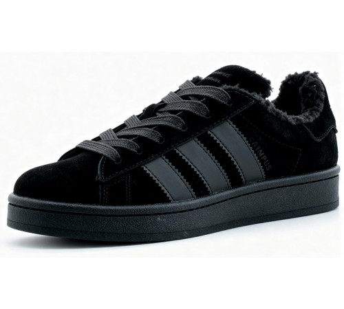 Кроссовки Adidas Campus 00s Total Black With Fur