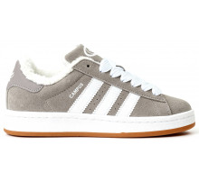 Кроссовки Adidas Campus 00s Grey White Gum With Fur