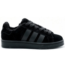Кроссовки Adidas Campus 00s Total Black With Fur