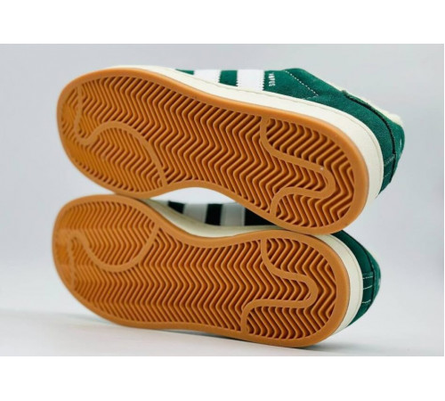 Кроссовки Adidas Campus 00s Dark Green With Fur замша