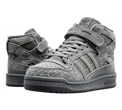 Кроссовки Adidas Forum High Winter Suede Grey