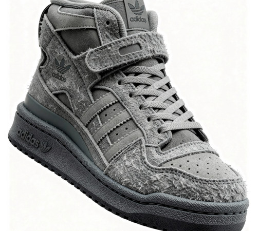 Кроссовки Adidas Forum High Winter Suede Grey
