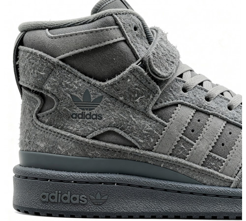 Кроссовки Adidas Forum High Winter Suede Grey
