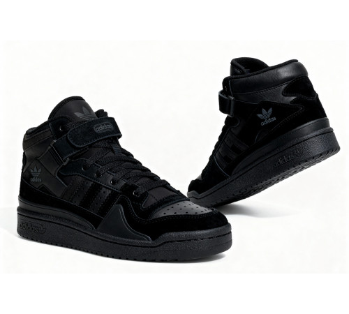 Кроссовки Adidas Forum High Winter Black