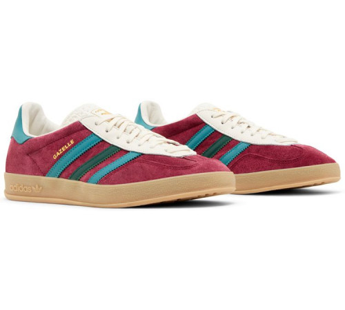 Кроссовки Adidas Gazelle Collegiate Burgundy Green