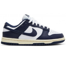 Кроссовки Nike Dunk Low White Vintage Navy