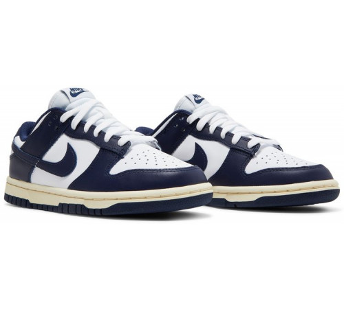 Кроссовки Nike Dunk Low White Vintage Navy