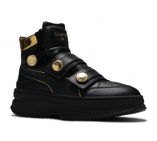 Кроссовки Balmain Straps Jet Golden мужские