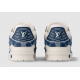 Louis Vuitton Trainer Damier Denim White Blue