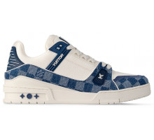 Louis Vuitton Trainer Damier Denim White Blue