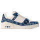 Louis Vuitton Trainer Damier Denim White Blue