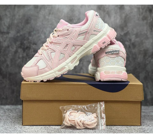Asics Gel Kahana 8 розово-белые с серебристым