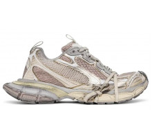 Balenciaga 3XL Mesh-Panel Sneakers Milk Bronze Old золотые