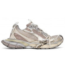 Balenciaga 3XL Mesh-Panel Sneakers Milk Bronze Old золотые