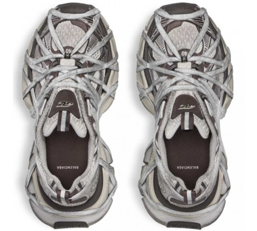 Balenciaga 3XL Extreme Lace Sneaker Worn-Out Brown Grey