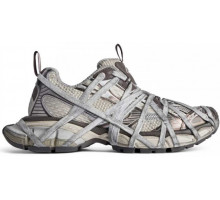 Balenciaga 3XL Extreme Lace Sneaker Worn-Out Brown Grey