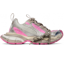 Balenciaga 3XL Mesh-Panel Sneakers White Grey Pink