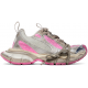 Balenciaga 3XL Mesh-Panel Sneakers White Grey Pink