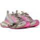 Balenciaga 3XL Mesh-Panel Sneakers White Grey Pink