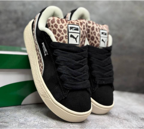 Кроссовки Puma Suede XL Black Leopard Print