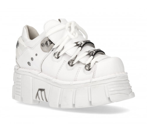 Ботильоны New Rock M-120N-S14 White Metallic Collection